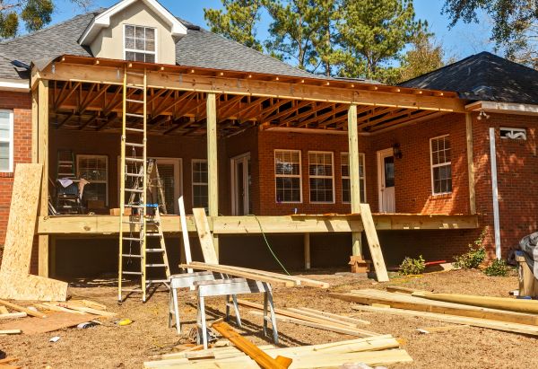 Porch Raising in Littleton